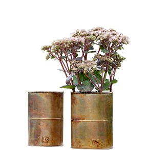 'Kobber/Messing-look' Vase (st m. 2 stk. / 2 str.)