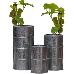 Galv. Vase (st m. 3 stk. / 3 str.)