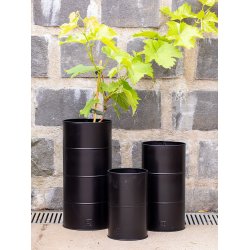 Sort Vase (st m. 3 stk. / 3 str.)