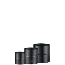 Sort Urtepotte (st m. 3 stk. / 3 str.)