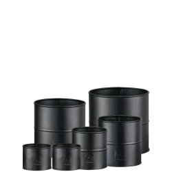 Sort Urtepotte (st m. 6 stk. / 5 str.)