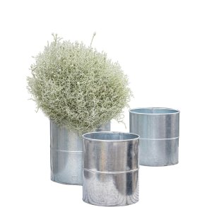 Galv. Blomsterspand (st m. 3 stk. / 3 str.)