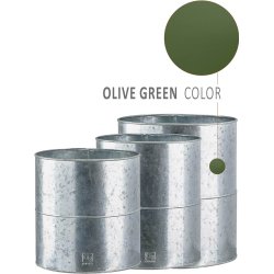 Olivengr�n Blomsterspand (s�t m. 3 stk. / 3 str.)