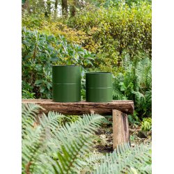 Olivengr�n Blomsterspand (s�t m. 3 stk. / 3 str.)