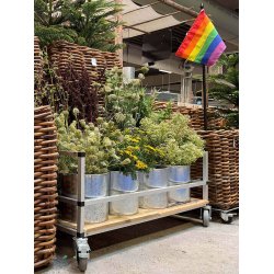 Galv. Midi Blomsterspand (BRUDT S�T)