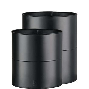 Sort Blomsterspand (st m. 2 stk. / 2 str.)