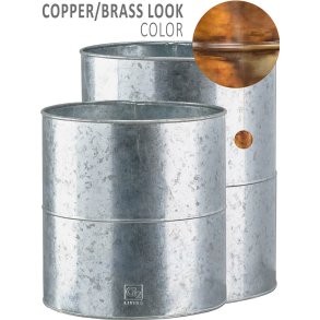 'Kobber/Messing-look' Blomsterspand (s�t m. 2 stk. / 2 str.)