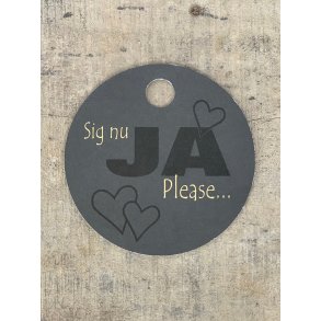Sort/Hvid Kort - Sig nu ja Please (pakke m. 20 stk.)