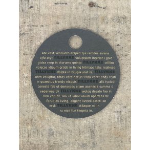 Sort/Hvid Kort - Tillykke tekst (pakke m. 20 stk.)