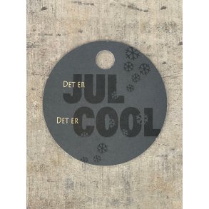 Sort/Hvid Kort - Jul det Cool (pakke m. 20 stk.)