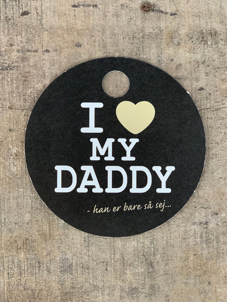 Sort/Hvid Kort - Daddy (pakke m. 20 stk.) - Runde Kort - Sort/Hvid - A2 ...