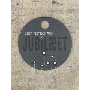 Sort/Hvid Kort - Jubilet (pakke m. 20 stk.)