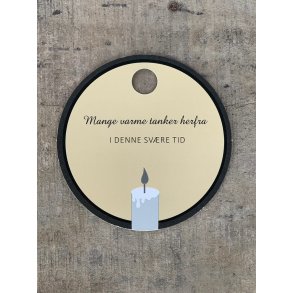 Sort/Hvid Kort - Denne svre tid... (pakke m. 20 stk.)