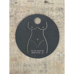 Sort/Hvid Kort - You see... (pakke m. 20 stk.)