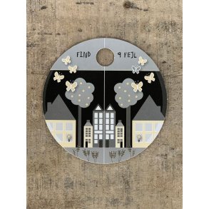 Sort/Hvid Kort - 9 fejl (pakke m. 20 stk.)