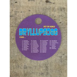 Farve Kort - Vores Brylldg. Lilla (pakke m. 20 stk.)