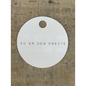 Hvid/Slv Kort - Eneste Ene (pakke m. 20 stk.)