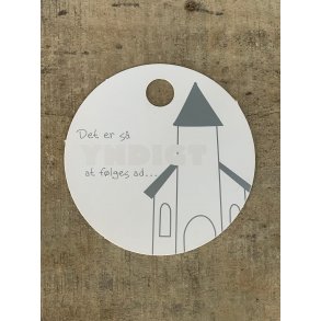 Hvid/Slv Kort - Det er yndigt (pakke m. 20 stk.)