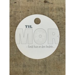 Hvid/Slv Kort - Mor (pakke m. 20 stk.)