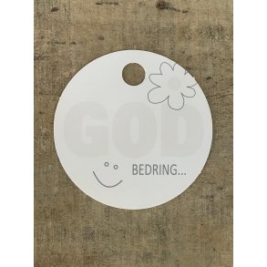 Hvid/Slv Kort - God bedring (pakke m. 20 stk.)
