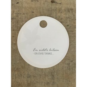 Hvid/Slv Kort - Due hilsen (pakke m. 20 stk.)
