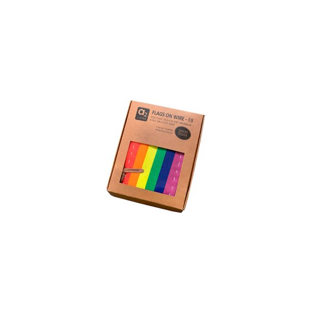 Mini Flag Wire Rainbow (8 flag)